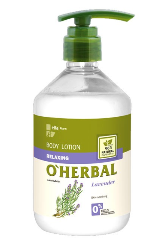 BÁLSAMO CORPORAL OHERBAL LAVANDA EXTRACTO NATURAL 500ML