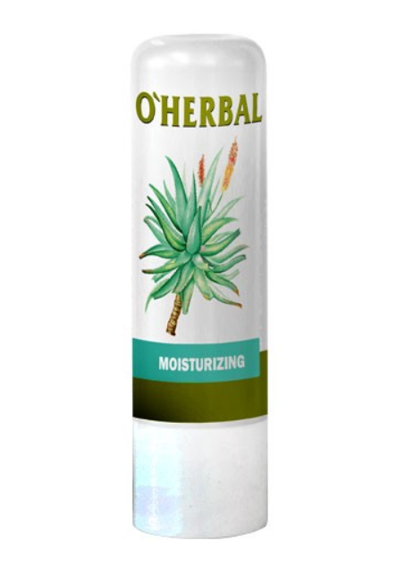 BÁLSAMO LABIAL OHERBAL HIDRATANTE ALOE VERA EXTRACTO NATURAL 4,8GR
