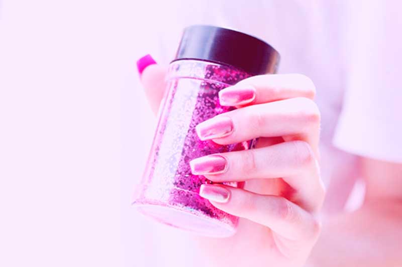 Uñas cuadradas en otoño