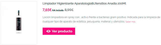 Limpiador Higienizante Aparatología&Utensilios Anadia