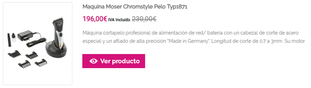 Maquina Moser Chromstyle Pelo Typ1871