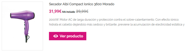 Secador Albi Compact Ionico 3600 Morado