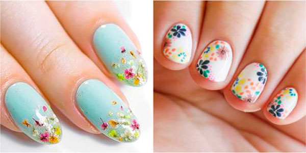 Diseño de uñas floral