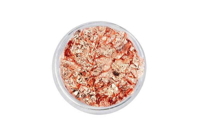 decoración uñas pan de oro crumbled foil bronce 14ml