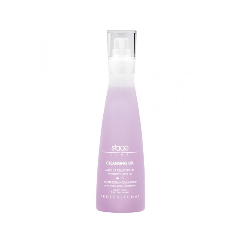 Aceite desmaquillador formulado con aceites volátiles con efecto disolvente para eliminar fácilmente maquillajes grasos y resistentes, arrastrando cualquier resto de producto. Contiene aceites minerales que suavizan y limpian en profundidad la piel.