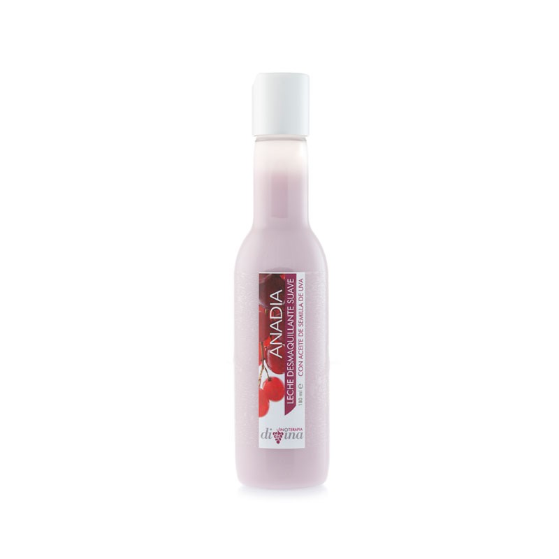 Leche desmaquillante elaborada con extracto de uva con propiedades depurativas y suavizantes. Elimina perfectamente el maquillaje del rostro y ojos y libera la piel de agentes contaminantes e impurezas, dejándola preparada para el tratamiento posterior.